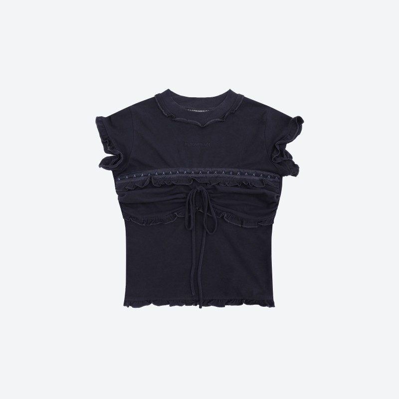 Hook-n-eye Drawstring Top